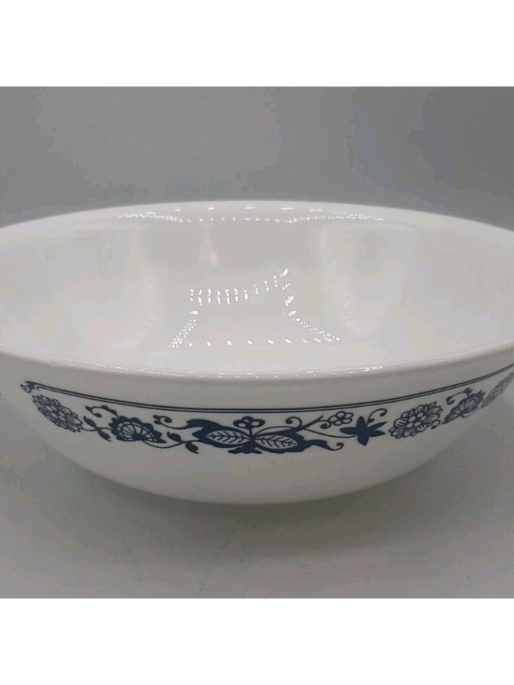 Vintage Corelle Old Town Blue Veggie Serving Bowl 8 1/2 Inch Diameter Corning